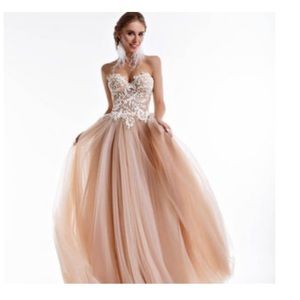 Beautifully made custom wedding dress.